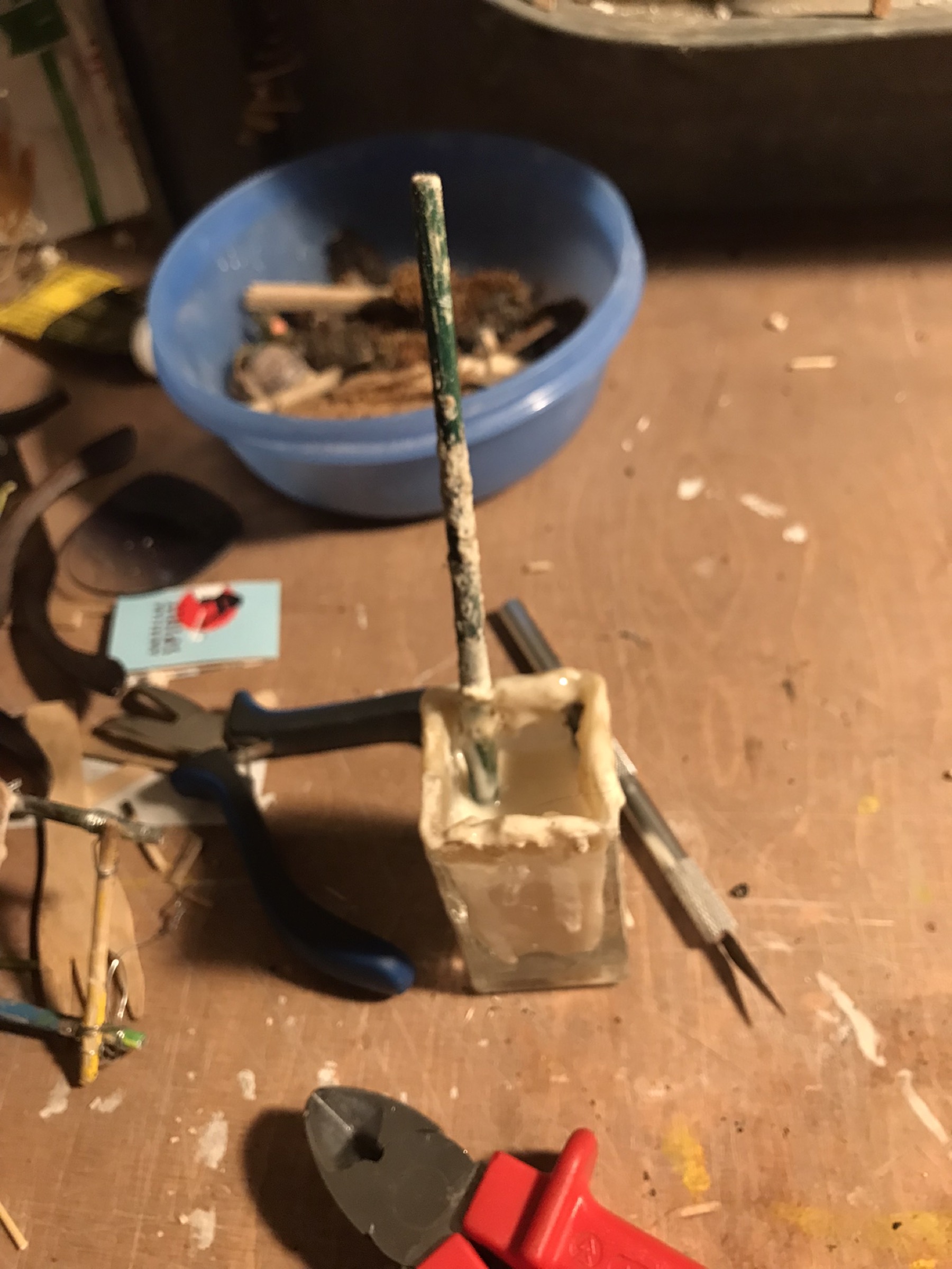 Treehouse parts joined with homemade natural glue